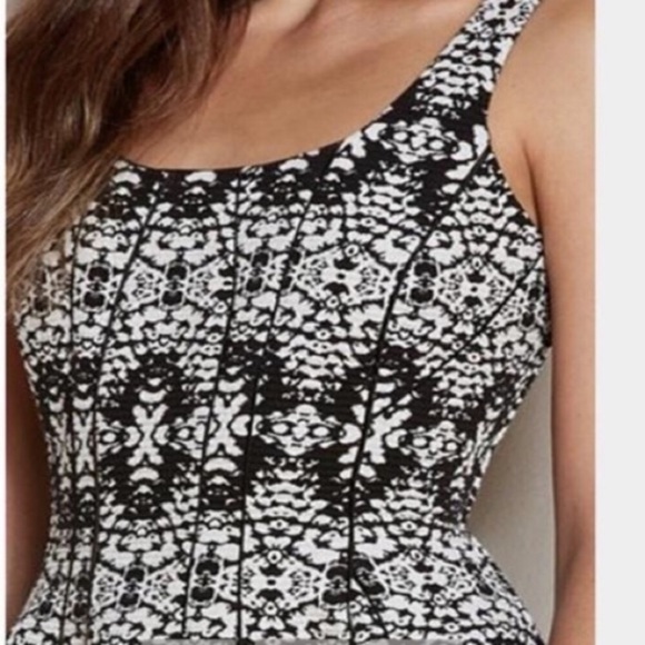 🖤A/X ARMANI EXCHANGE🖤FIT AND FLARE SEAMED DRESS - Picture 4 of 6